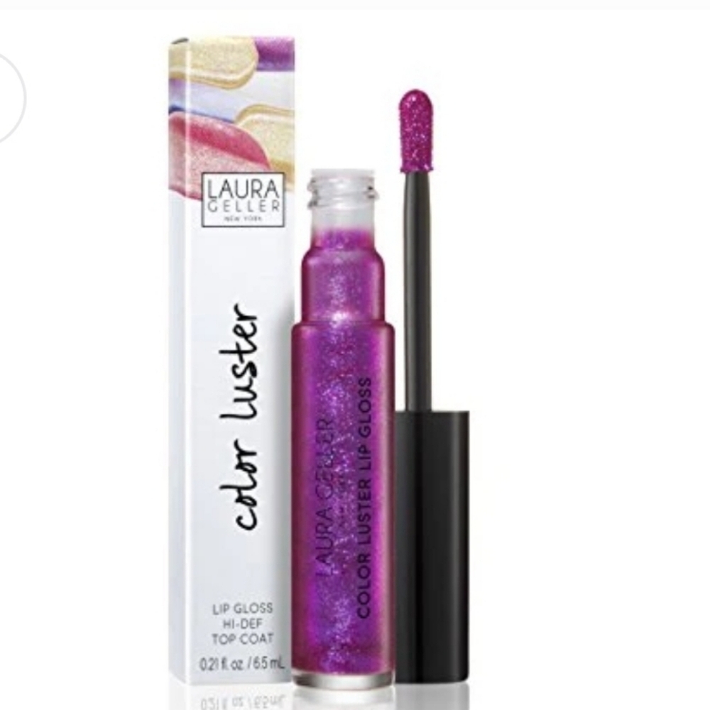 Laura Geller Color Luster Hi-Def Top Coat Lip Gloss. -irridescent Top Coat